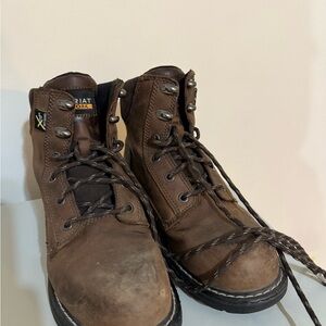Ariat Dark Brown Work Boots